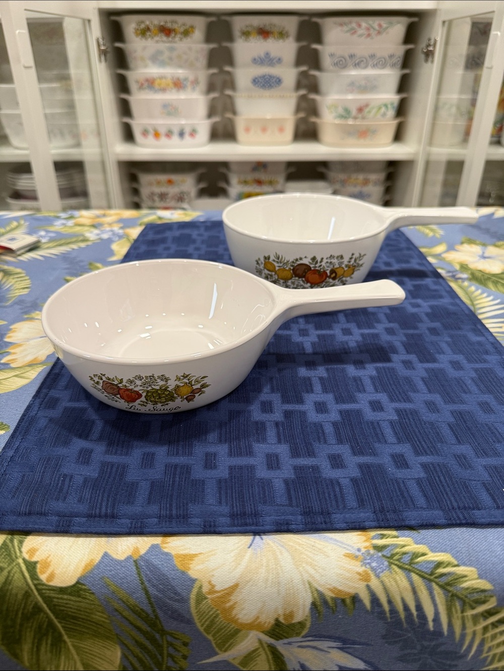 Corningware Spice of Life Set of 2 P-81-B and P-82-B